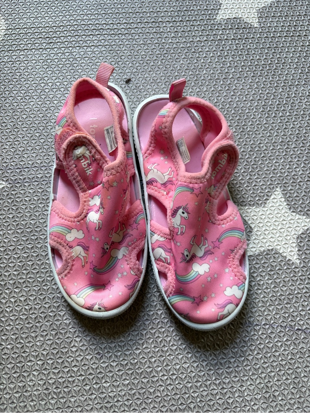 Toddler Pink Unicorn Print Sandals - Kids' Sparkle Splash